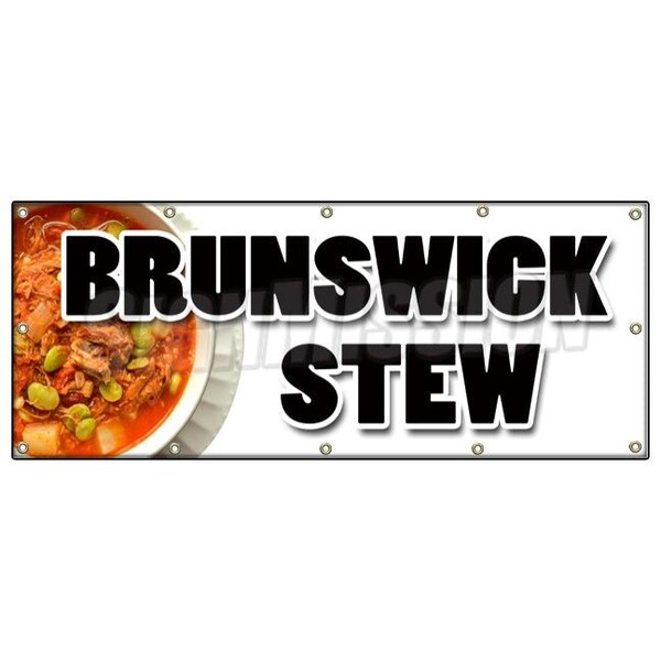 BRUNSWICK STEW BANNER SIGN hearty southern style homemade slow cooked